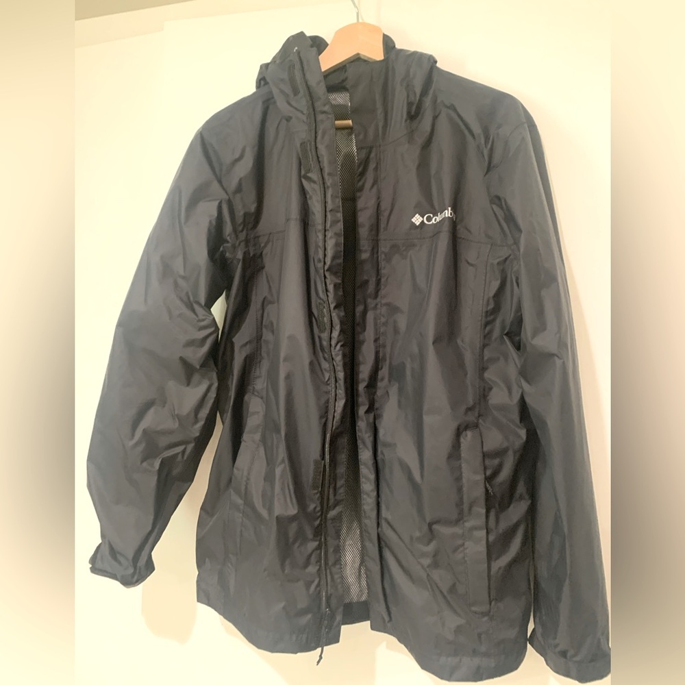 Columbia mens medium rain jacket